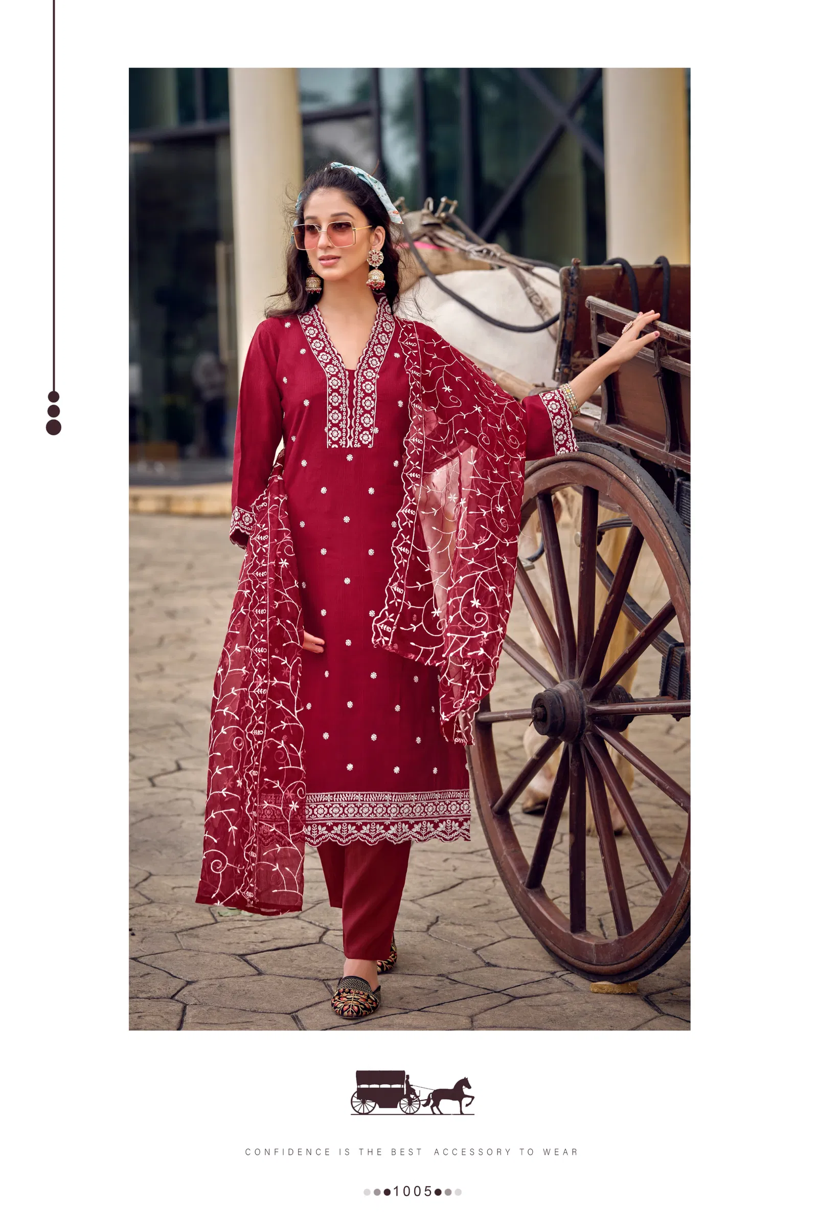 Sarah By Ossm Designer Silk Embroidery Readymade Suits Wholesale Market In Surat